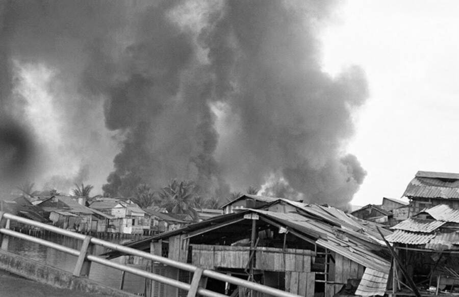 Buildings Burning In Hue