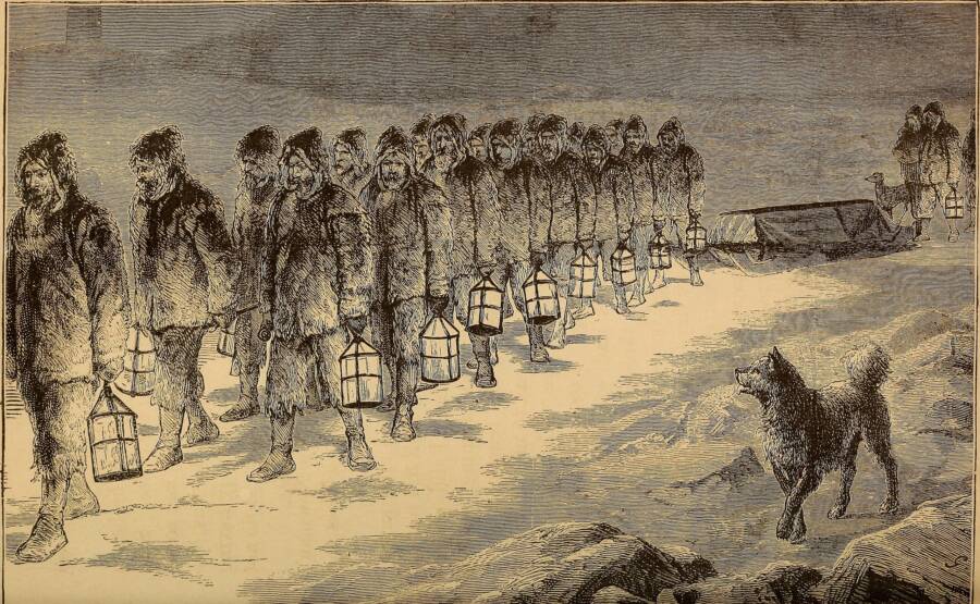 Funeral Of Charles Francis Hall