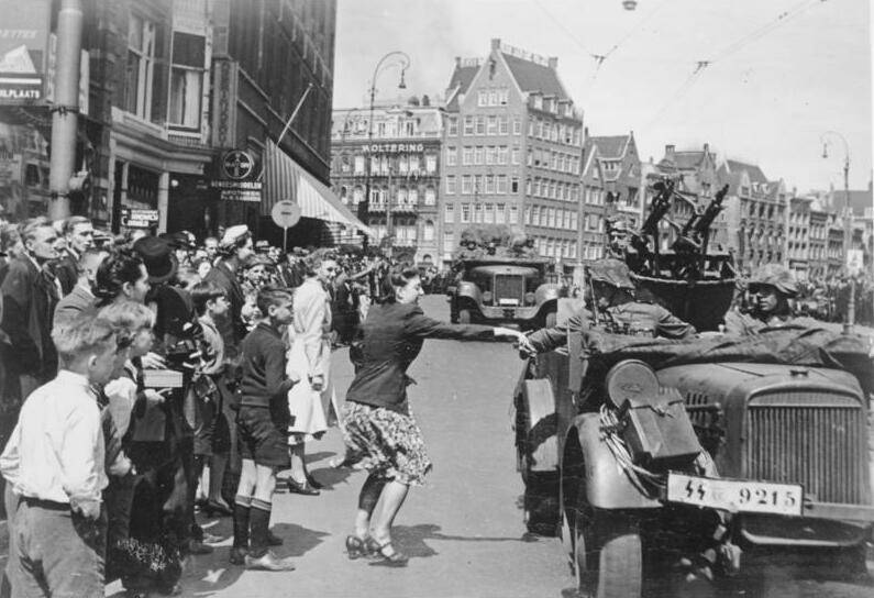 German Troops Arriving In Amsterdam