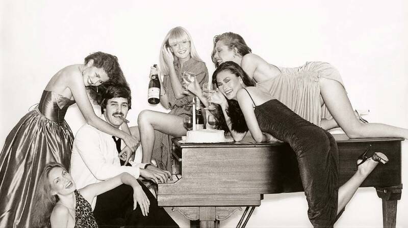 John Casablancas Posing With Models