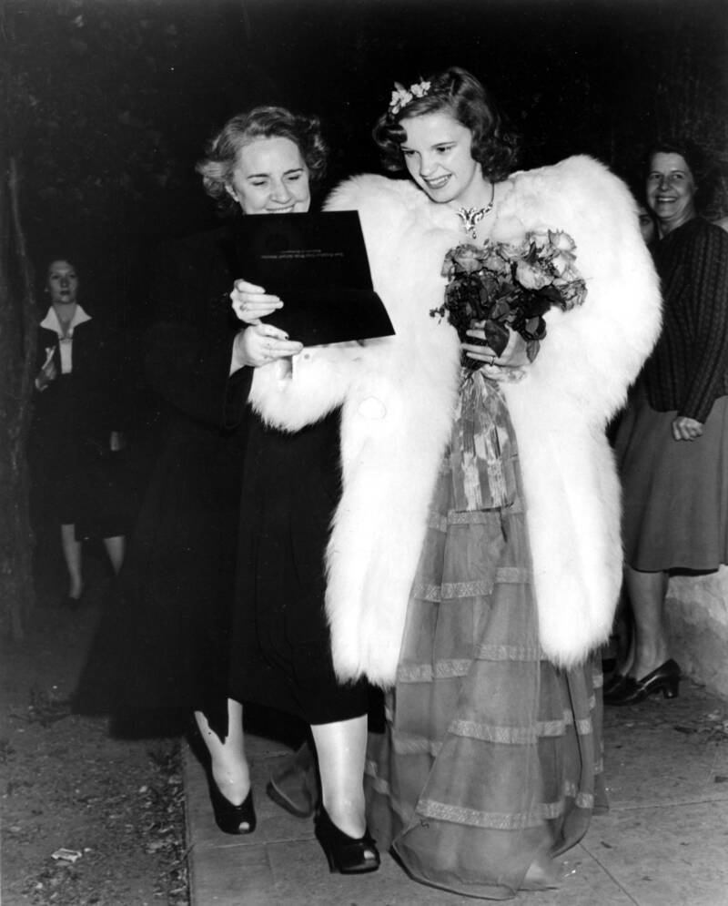 Judy Garland With Ethel Marion Milne