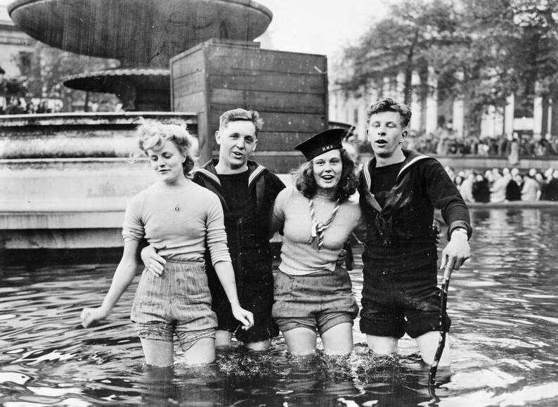 People In Trafalgar Square