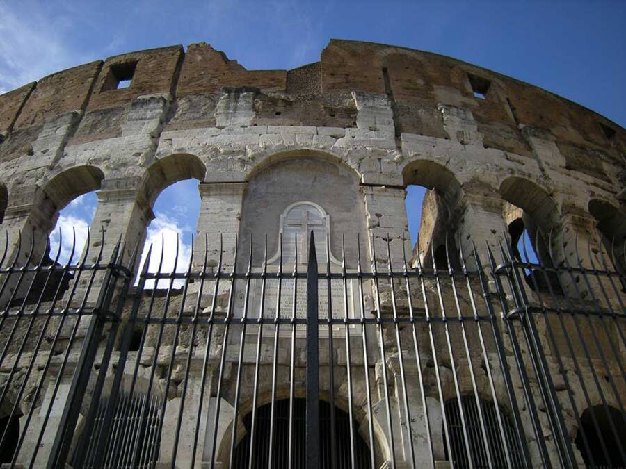 Roman Colosseum Tourist Impaled