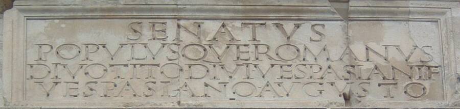 Arch Of Titus In Rome