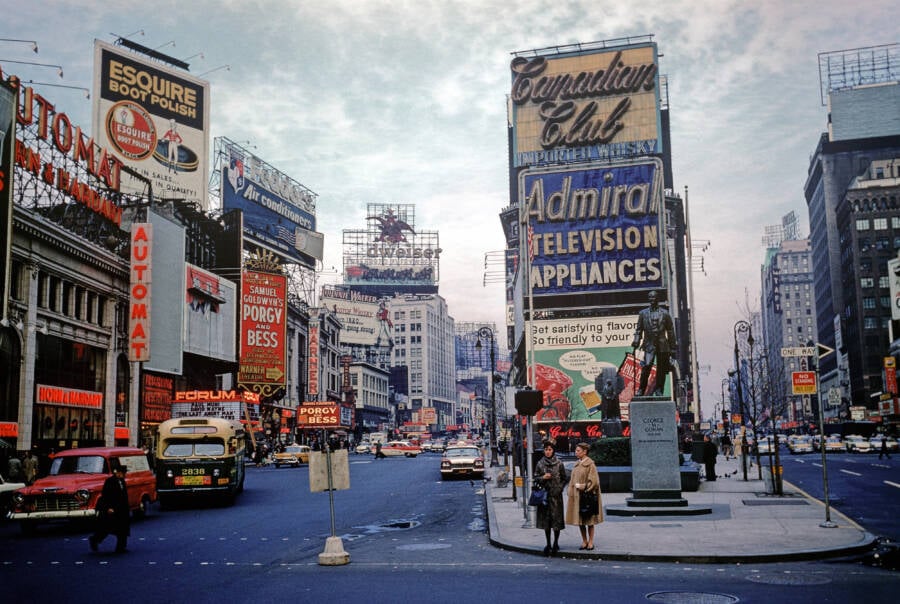 Times Square In 1950s New York