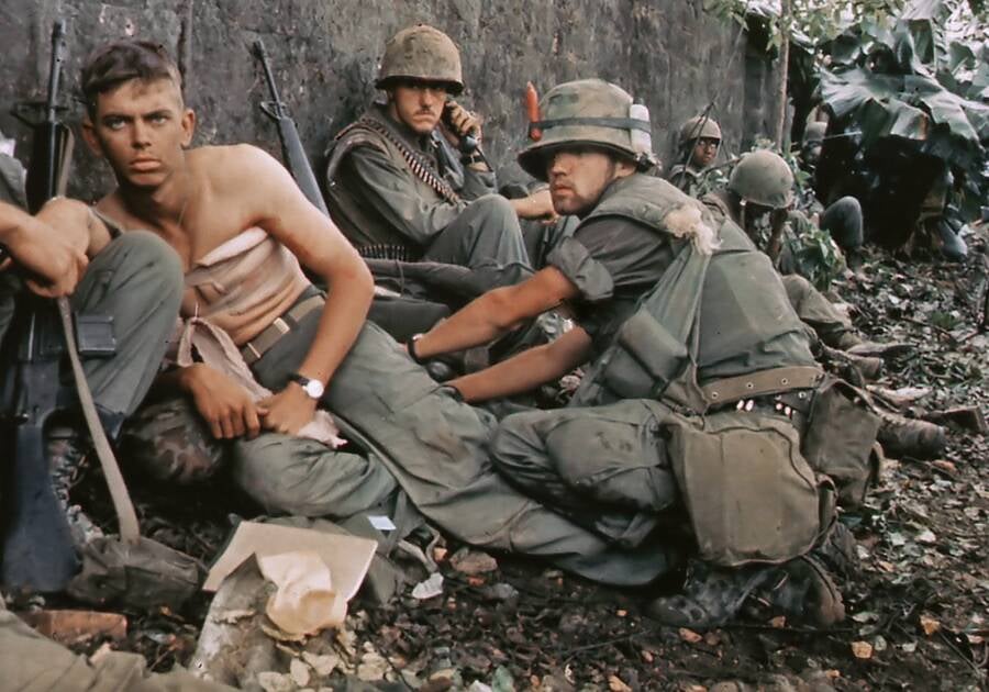 Marines During The Battle Of Hue