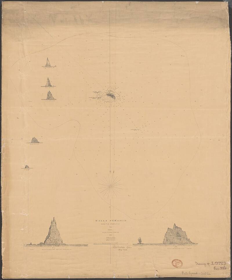 1853 Chart Of Balls Pyramid