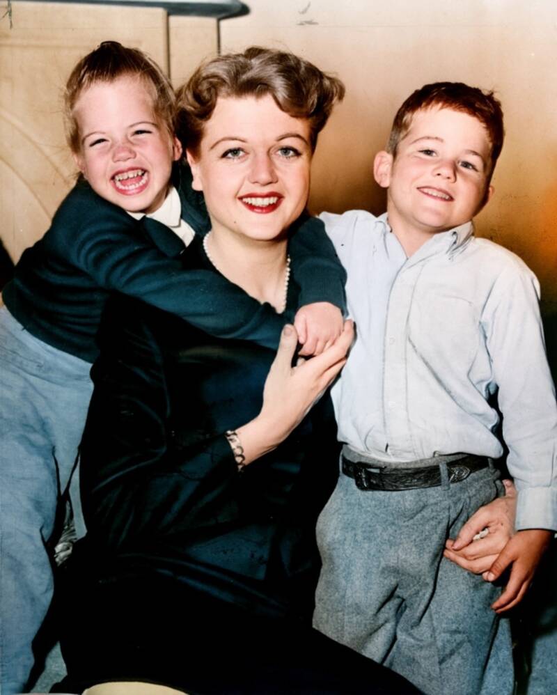 Angela Lansbury With Her Children