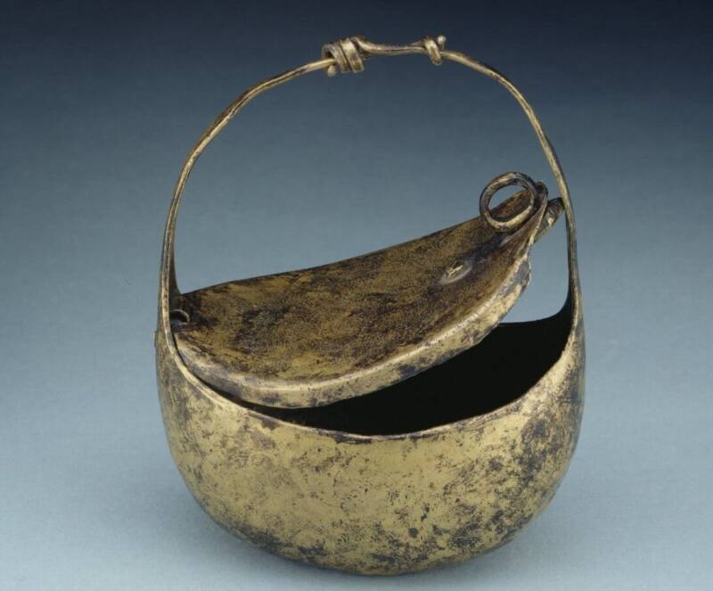 Bronze Wrist Purse From Vindolanda