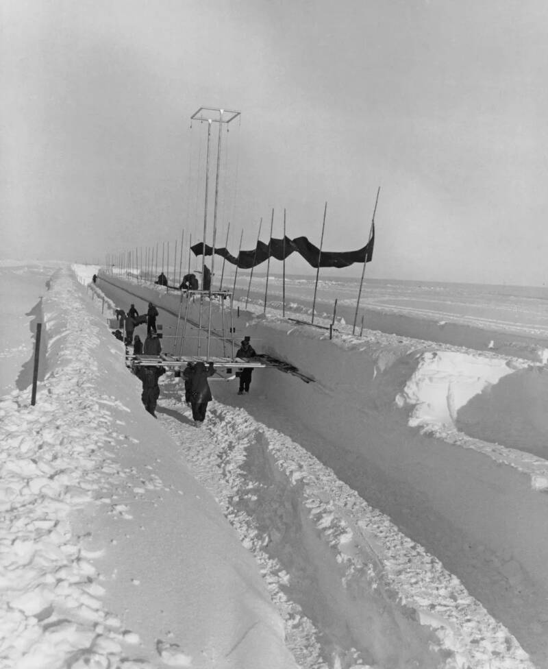 Building Camp Century In Greenland