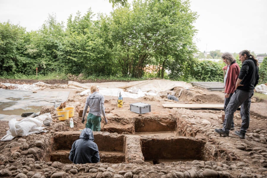 Excavations Of The Roman Villa In Austria