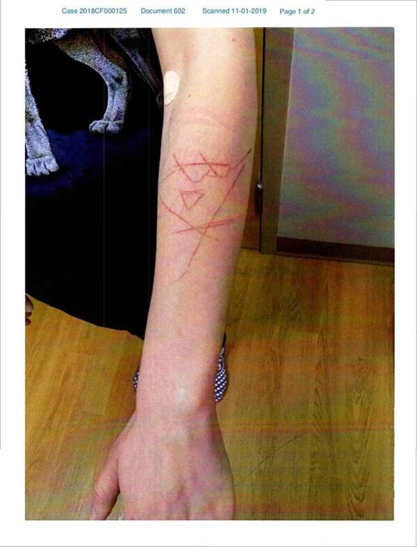 Ezra McCandless' Arm Carving