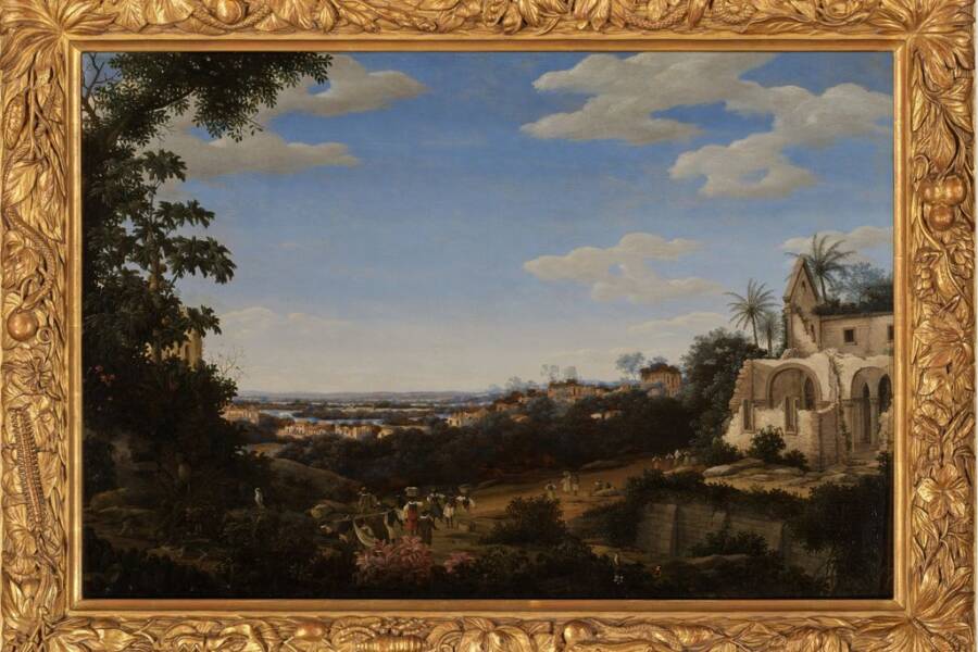 Frans Post View Of Olinda Brazil