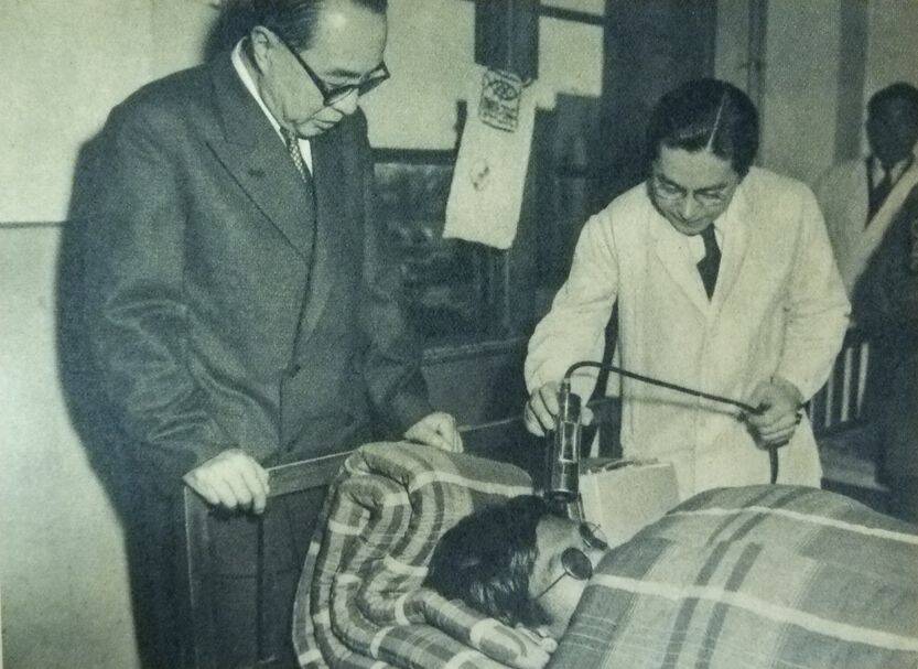 Geiger Counter On Radiation Victim