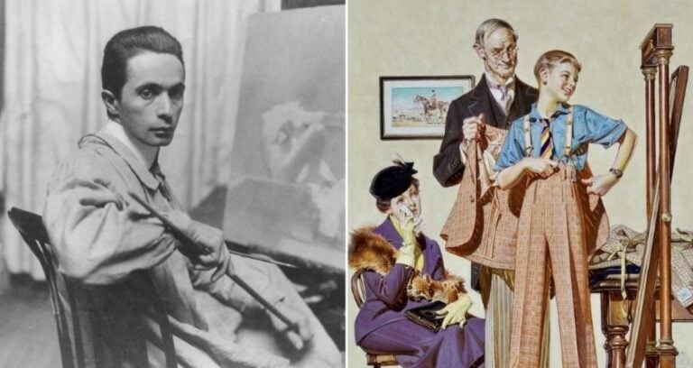 Jc Leyendecker Alongside His Illustration Featured