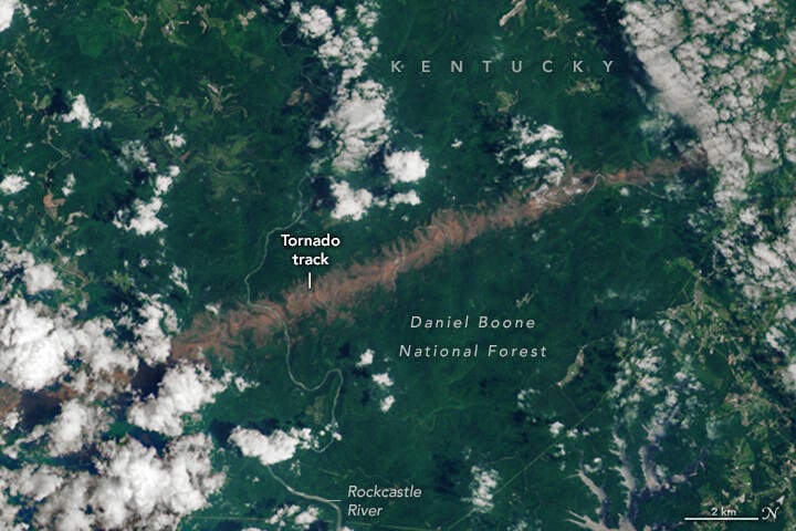 Kentucky Tornado Scar