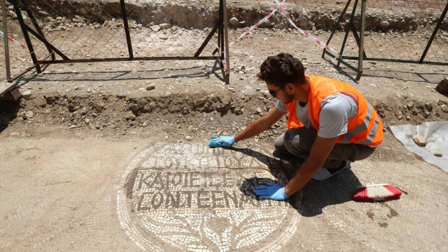 Olympos Turkey Byzantine Church Mosaic