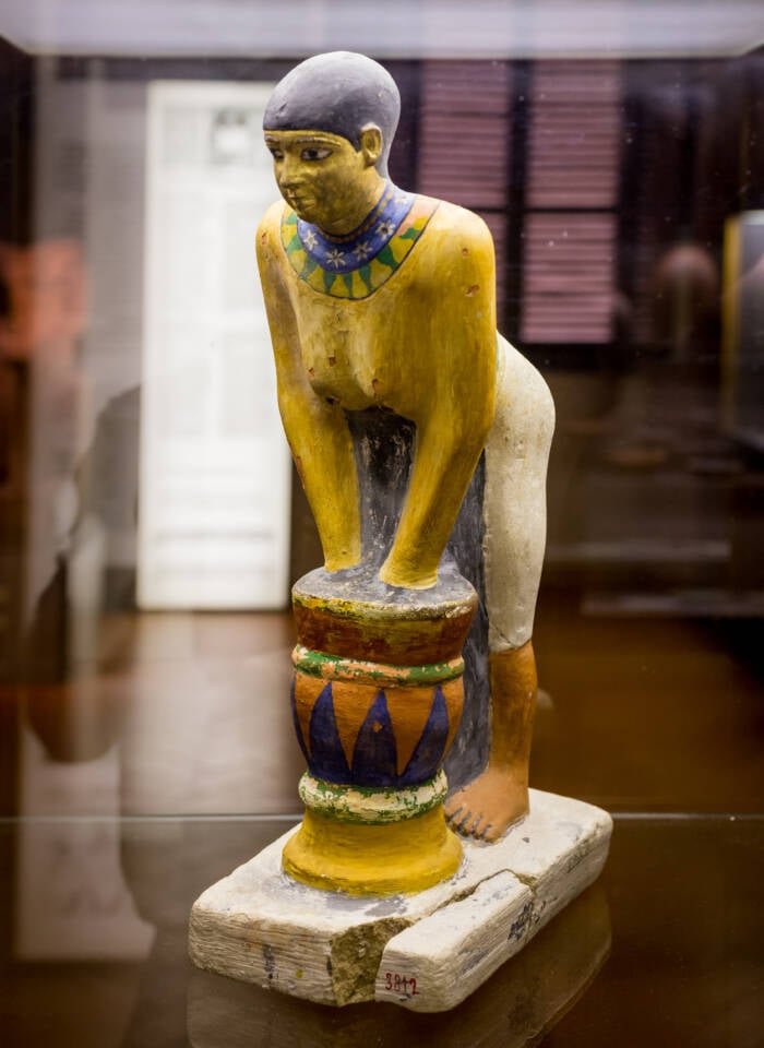 Old Kingdom Model Of A Woman Making Beer