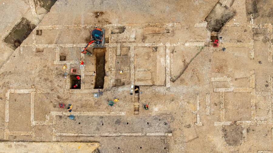 Roman Villa Excavation In France
