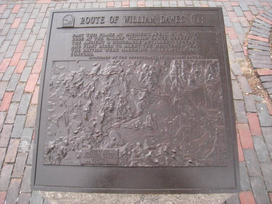 Route Of William Dawes