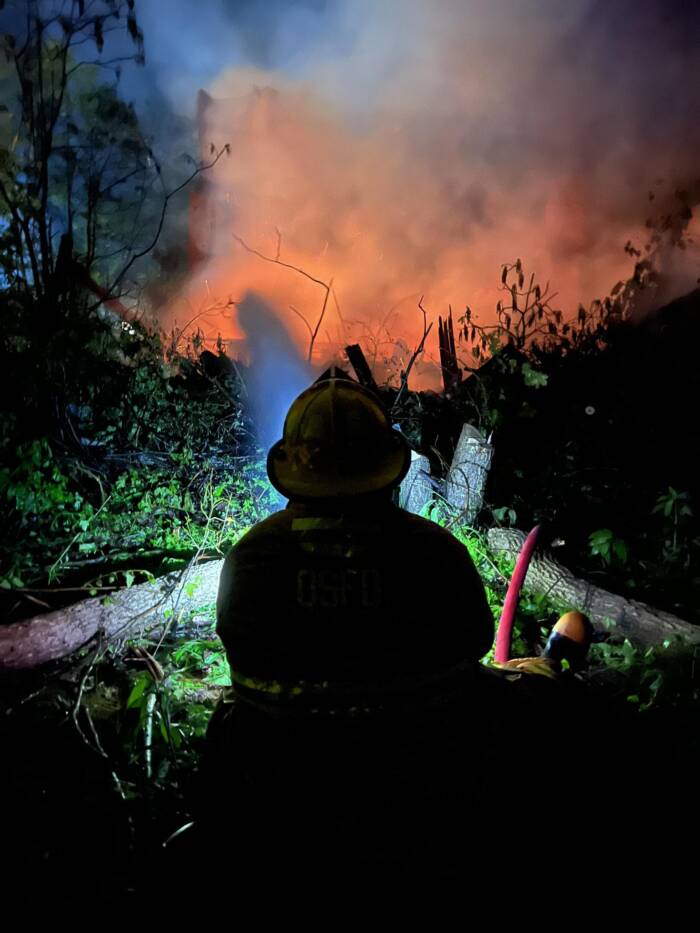 Firefighter At Victory Mills