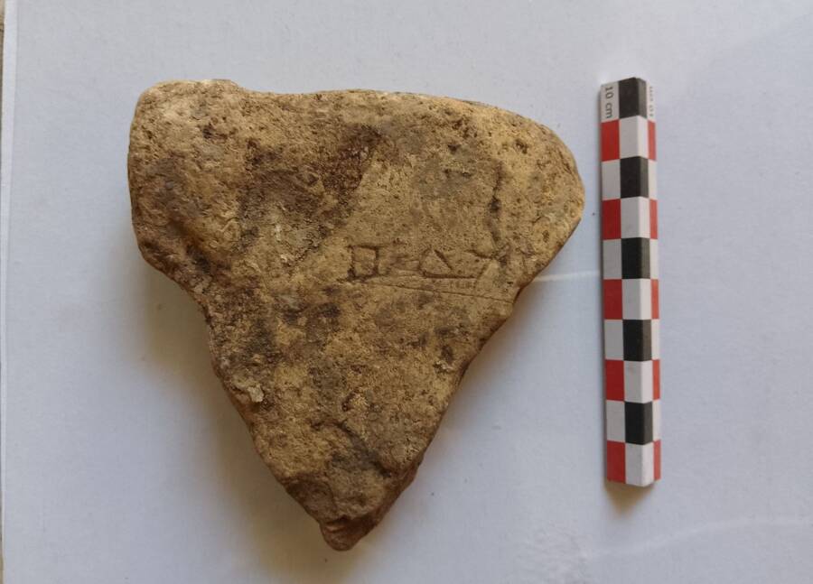 Tile With Votive Inscription To Odysseus