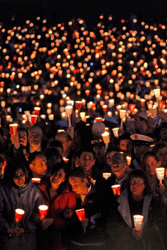 Vigil After The Virginia Tech Shooting