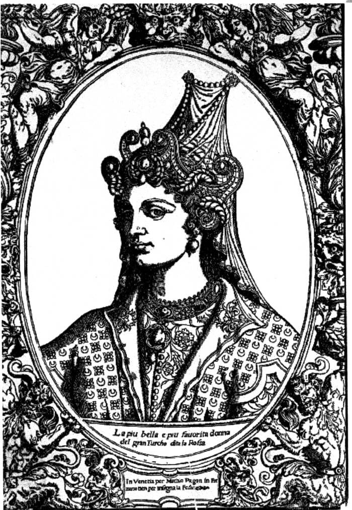 Woodcut Of Hurrem Sultan