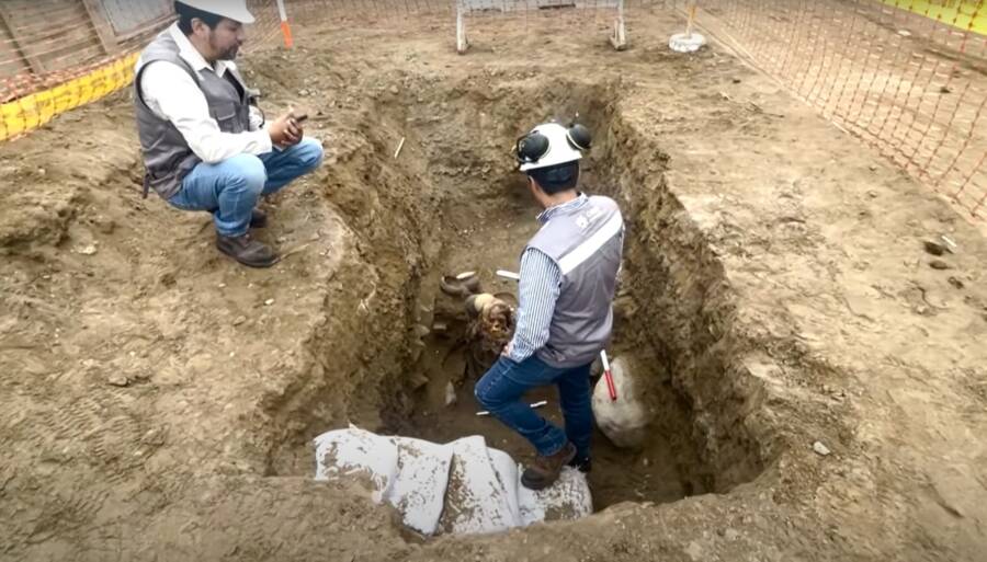Mummy Unearthed In Lima Peru