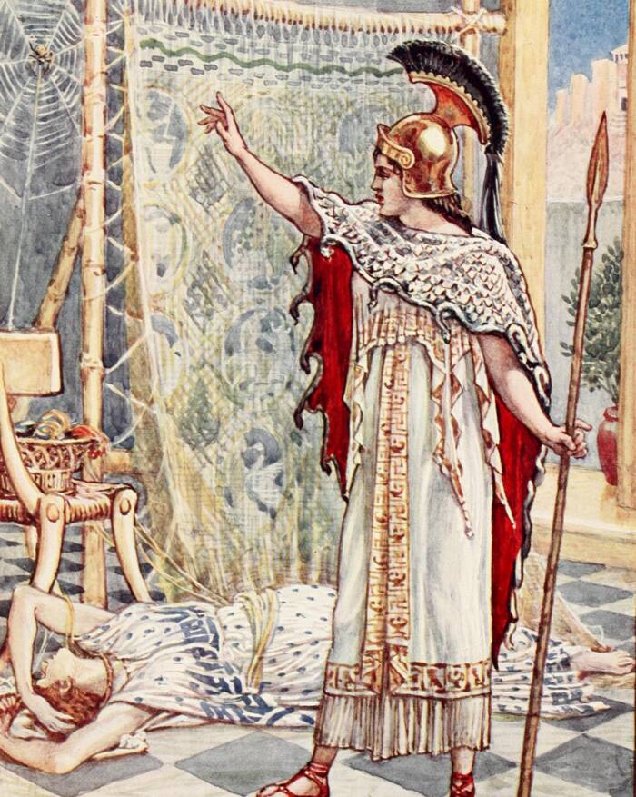 Athena Attacks Arachne