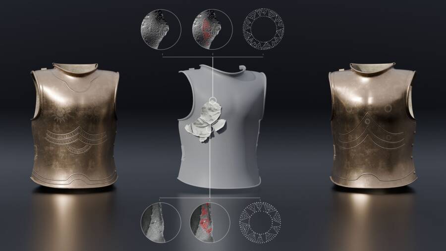 Ancient Bronze Armor Breastplate