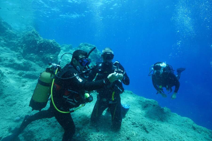 Artifacts At Ancient Turkish Shipwreck
