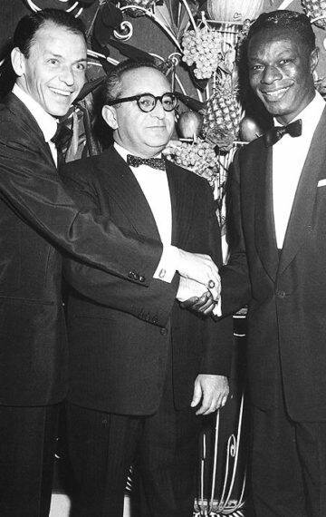 Frank Sinatra Monte Proser And Nat King Cole