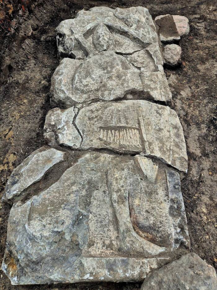 Gdansk Poland Medieval Knight Tombstone