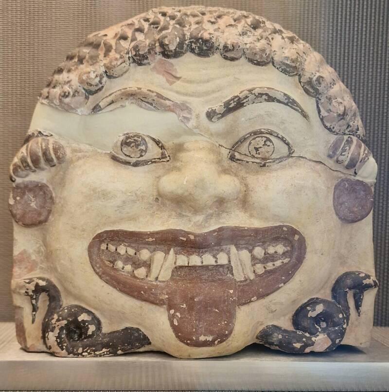 Painted Gorgon's Head
