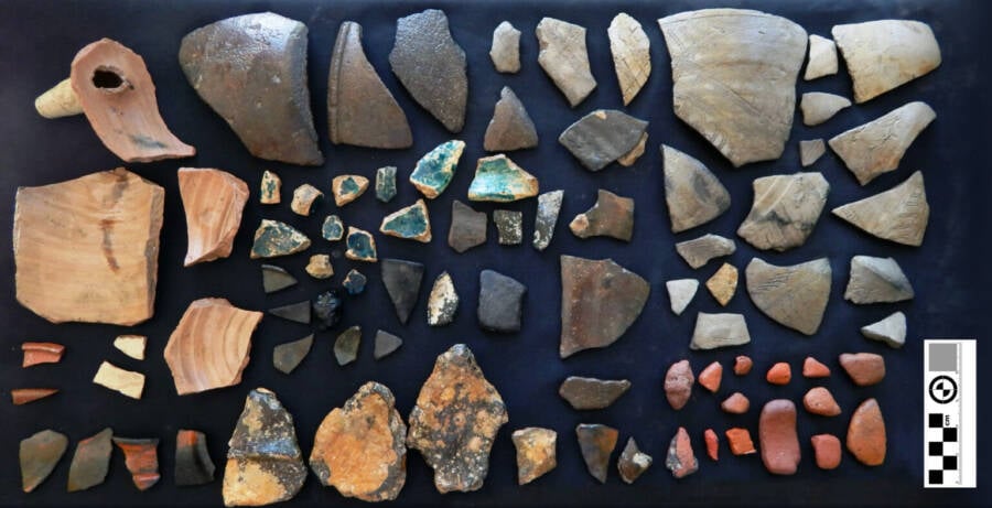 Pottery Fragments From Shipwreck Site