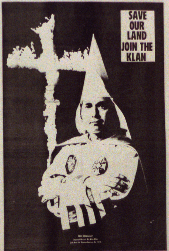 Racist KKK Propaganda Poster