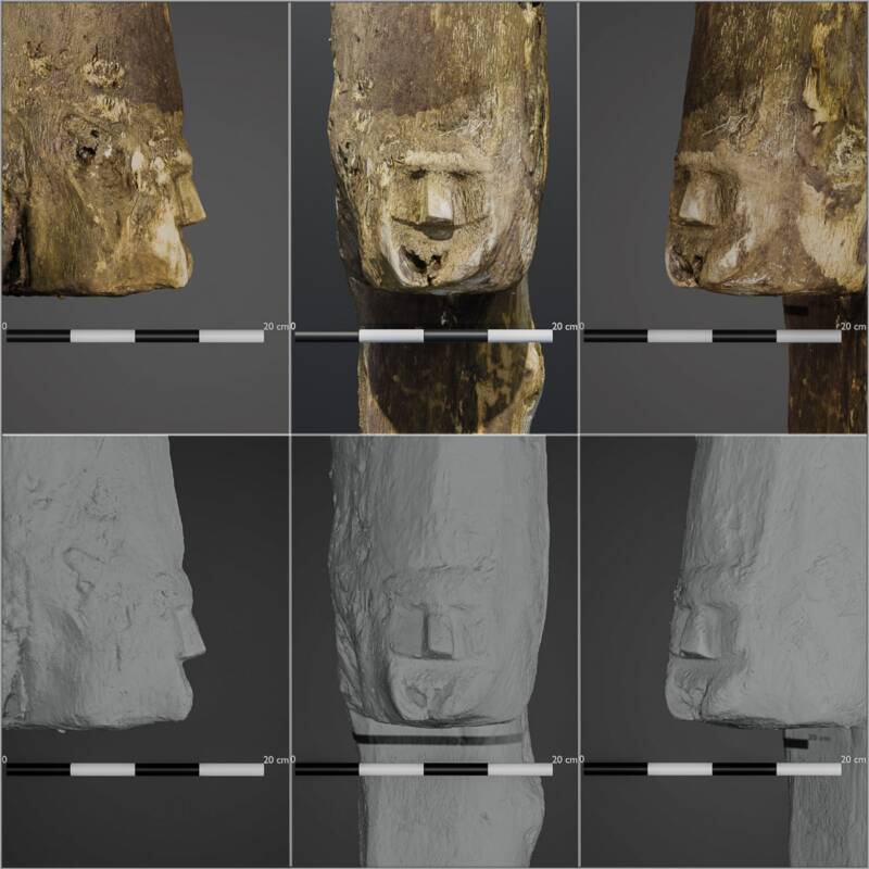 Wooden Face Carving