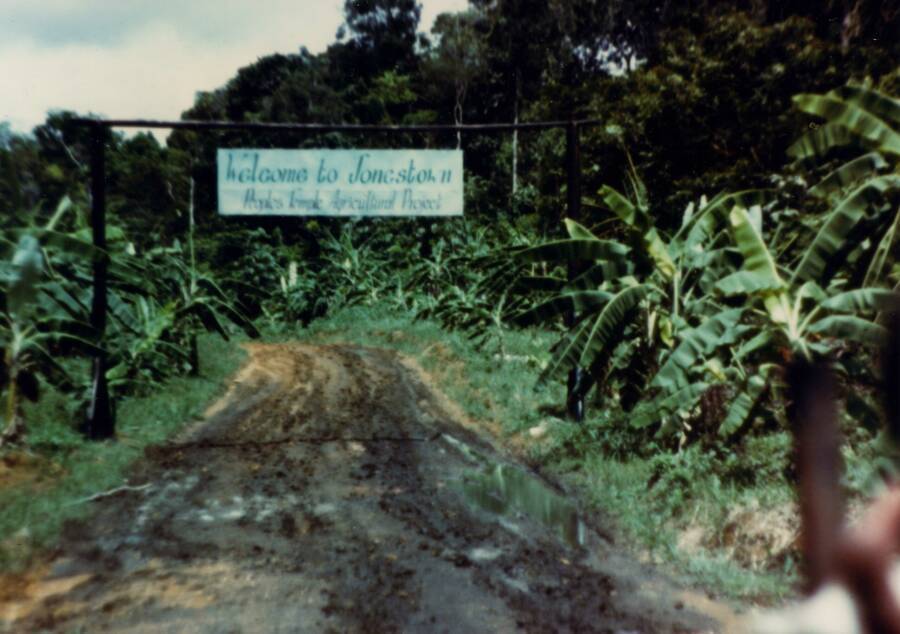 Jonestown Welcome Sign
