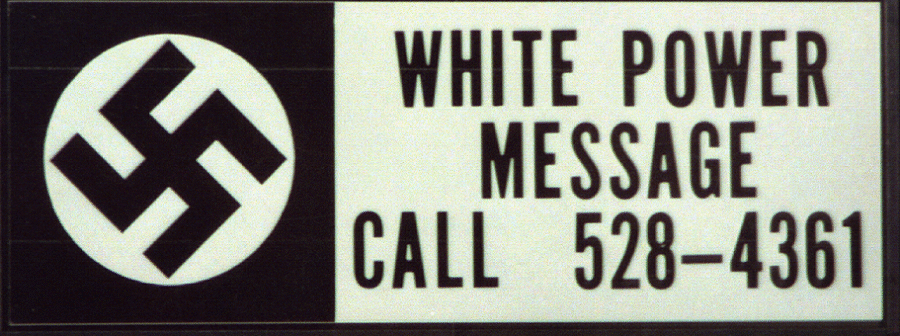 White Power Message