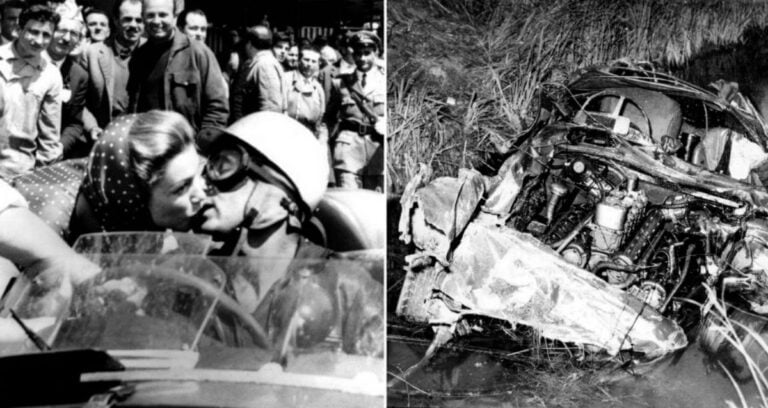 Alfonso De Portago Alongside Crash Scene Featured