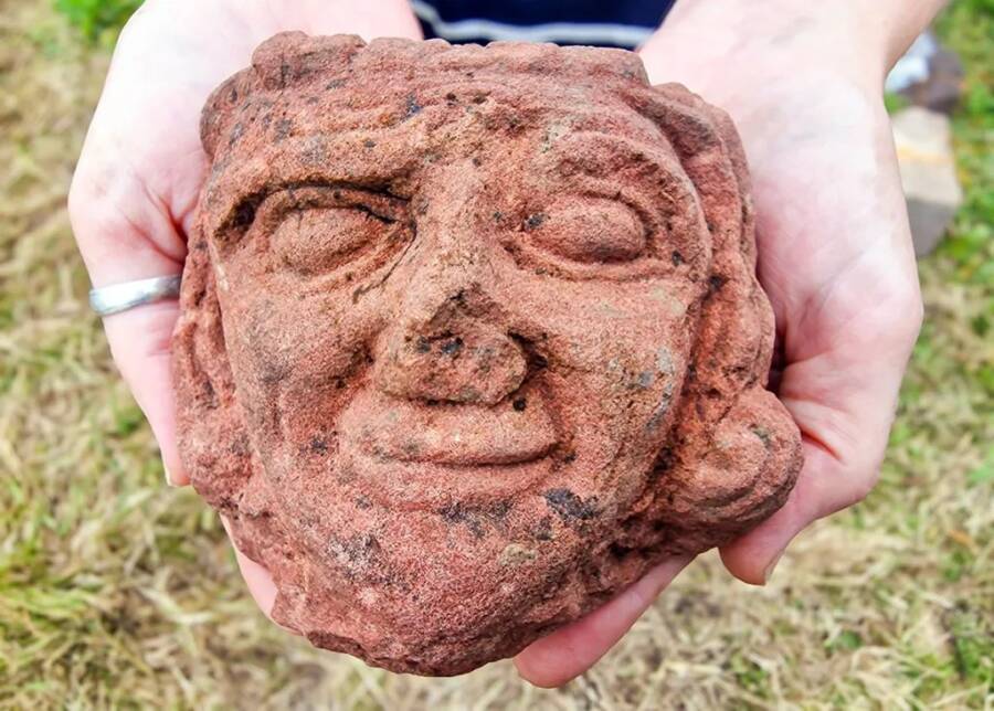 Medieval Stone Head Found On Orkney Islands