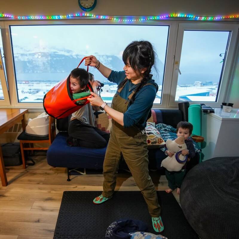 Family Living In Begich Towers