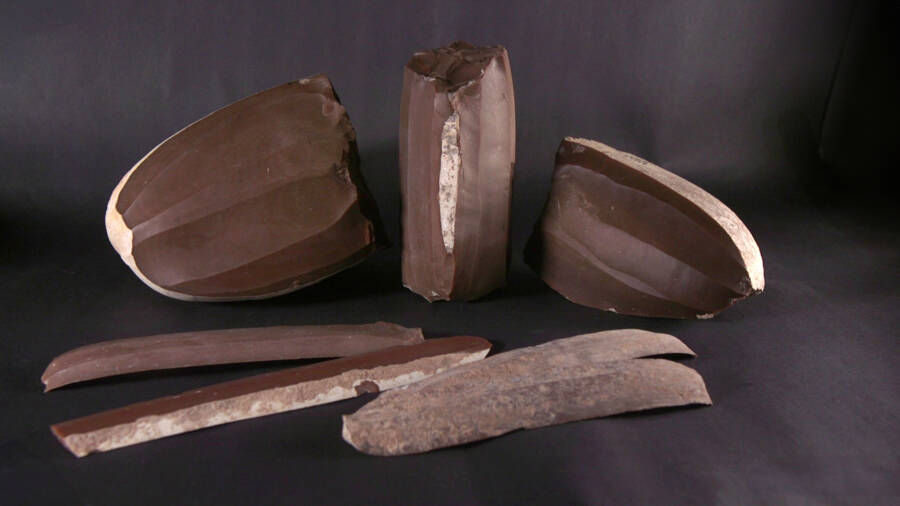Ancient Flint Blades And Cores