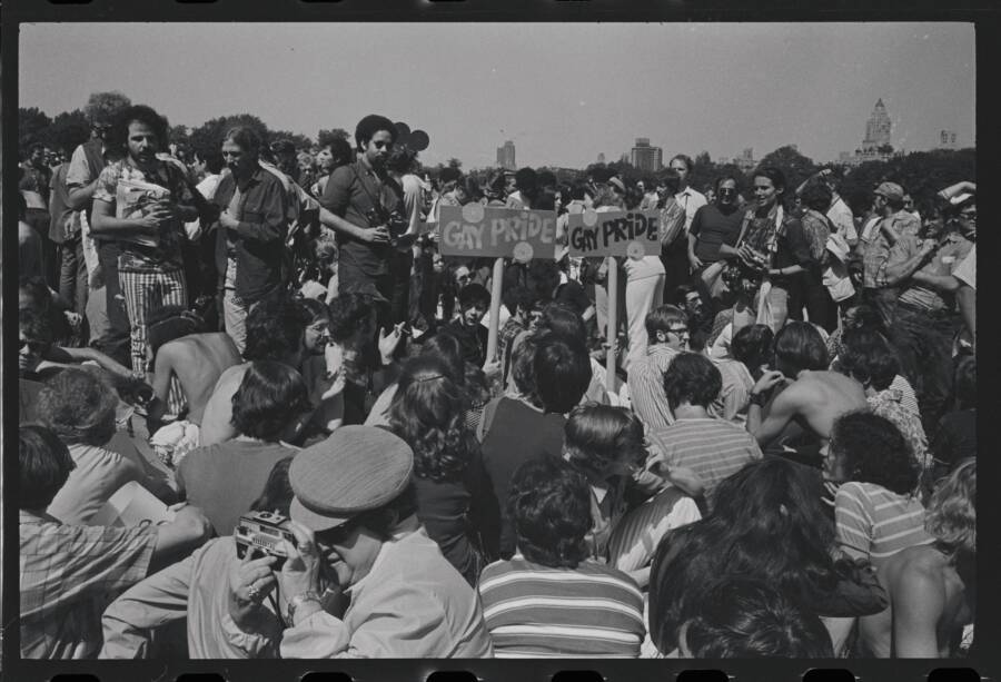 Gay Rights Activists In Central Park