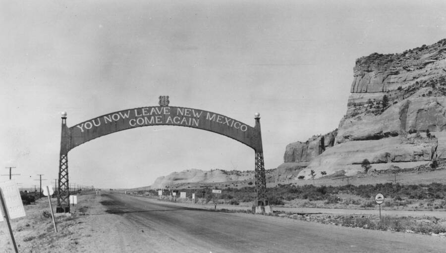 Leaving New Mexico Sign