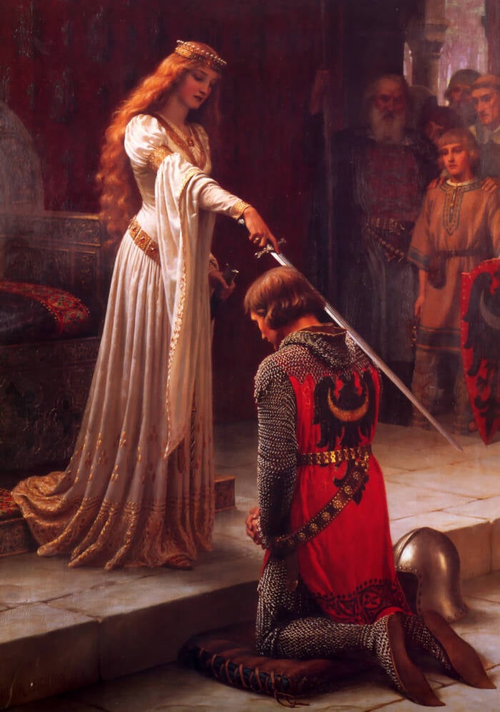 Queen Guinevere And Sir Lancelot