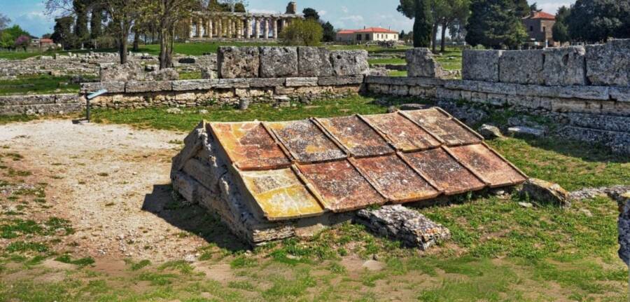 Greek Shrine At Paestum