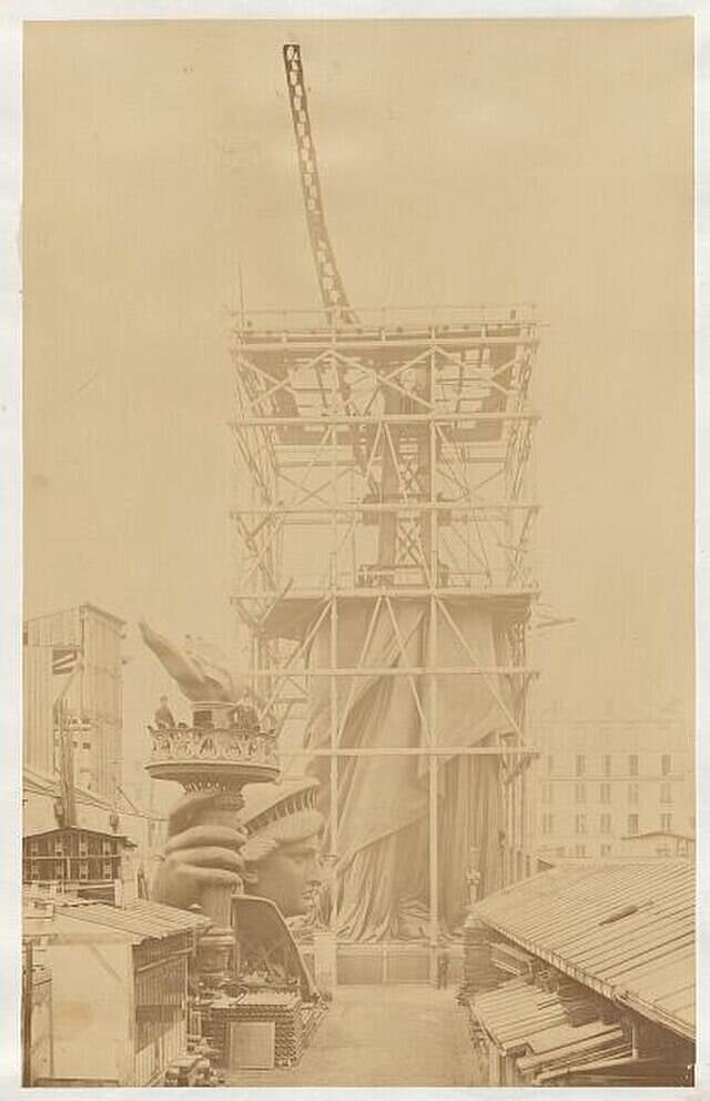 Statue Of Liberty Being Assembled In Paris
