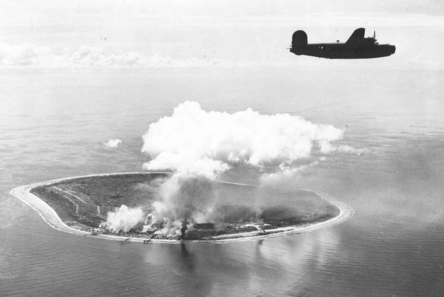 American Warplane Bombing Nauru